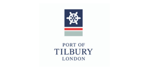 Port of Tilbury London logo on a white background.