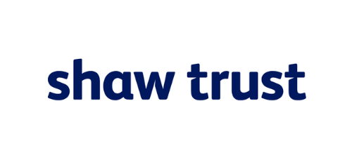 Navy Shaw Trust logo on a white background.