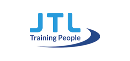 Blue JTL Training People logo on a white background.